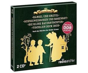 4 Märchenhörspiele nach den Gebrüdern Grimm: Hänsel und Gretel, Schneeweißchen und Rosenrot, Die kluge Bauerntochter, Tischlein deck dich (2 CDs)