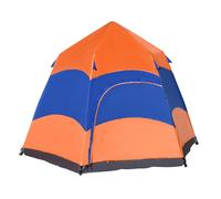 4 Man Hexagon Pop Up Tent Camping Shelter Festival Hiking Family Portable