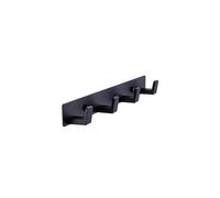 4 Matte Black Bathroom Towel Hooks - Wall Mount Screw Fixed Door Hook - Heavy Duty Coat Hanger - Stainless Steel Robe Rack in Bedroom or Kitchen 410B