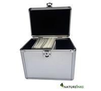 4 Mediarange Aluminium 120 CD DVD DJ storage Flight case numbered sleeves BOX79