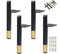 4 Metal Fur Legs 15cm Table Feet for Cabi Sofas & De Adjustable Height Sturdy Support Ideal for Projects Various (A 15cm 5.9")