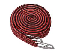 4 Meter Multifunction Long Bungee Cords Hooks, Highly Stretchy Clips Bike Motorbike Luggage Cord Rope, Great for Hand Carts, Cargo, Camping Red