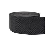 4 Meters 2.5-10cm Elastic Sewing Bands for Clothes Waistband, Stretch Rubber Webbing for DIY Skirt Belt and Garment,Black,25mm