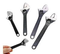 4'' Mini Adjustable Spanner, Compact Adjustable Wrench for Mechanical, Car, and Bike Repairs, Portable Hand Wrench Tool, Lightweight and Durable Small Adjustable Spanner (4''+6''+8''+10'' Spanner)