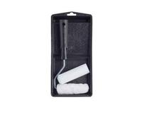 4 Mini Paint Roller Set With Tray , For Walls, Ceilings, Emulsion Or Gloss
