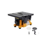 4" Mini Table Saw Cutting Machine 90W Wood Glass Stone Cutter 4500RPM Portable Bench Top Saw 12mm Arbor Diameter with Protective Cover Scale and Miter Guide