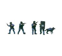 4 Miniature Figures Miniature People Figures Micro Landscape DIY Projects Dollhouse Collection for Photography Architectural Model Crafting, with Dog