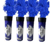 4 Mix Smoke Flares 60 seconds perfect for wedding birthday or any other occasion pull ring ignition (blue)