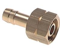 4 mm & G3/8'' LH Stainless Steel 1.4571 Hose Barb Union Nut