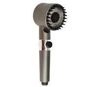 4 Modes Shower Head High Pressure Showerhead One-Key Stop Water Shower Head with Filter Element Bathroom Accessories(Gun Grey)