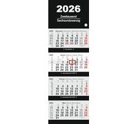 4-Monatsplaner 2026: Alle Termine im Blick: Der praktische Wandkalender für beste Übersicht in neutralem Design. Jeweils vier Monate auf einem Blatt. Hochformat 33 x 92 cm