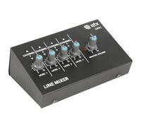 4 Mono Channel Line Level & Instrument/Microphone Mixer