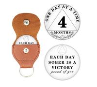 4 Month Sobriety Chip, 120 Days Sobriety Coin One Day at A Time AA Chips