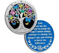 4 Month Sobriety Coin Butterfly Tree of Life AA Chips and Medallions Sobriety Recovery Chip Sober Token Sobriety Gifts for Men Women Alcoholics Anonymous Gift