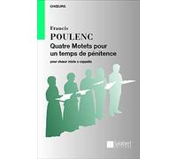 4 Motets Pour Un Temps De Penitence. Mixed Choir A Cappella. Score