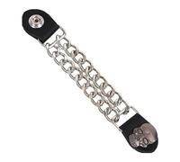 4 Motorcycle Vest Extenders - Bikes Vest Extenders, Decorative Leather Vest Extenders | 2nd Amendment Perfect Vest Extender with Chains, Heavy-Duty Stylish Vest Extenders for Bikers Women Men