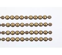 4 MTS UPHOLSTERY STRIP STUDS/ TACKS 9.5MM OLD GOLD