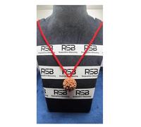 4 Mukhi Nepal Rudraksha Original Adjustable in Red Silk Thread Energized (Large 24mm-26mm) Lab Certified