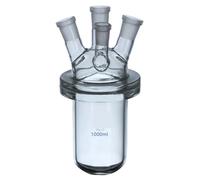 4-neck Glass Barrel-shaped Flask Reactor With Four Mouths For Lab(2000ml 29x24x3)