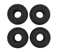 4 neumáticos RC Crawler de 1,9 pulgadas para neumáticos de goma de escalada de cubo de rueda de repuesto para Axial SCX10 D90 HPI para terreno accidentado, caucho negro de alta