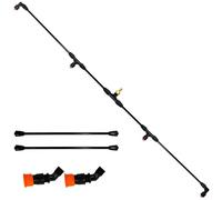 4 Nozzles Sprayer Boom Kit with 1/4" Brass Fitting, Sprayer Boom Wand for Watering Large Areas Farms Gardens for Tractors/UTVs