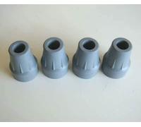 4 of 18mm Grey Cooopers Ferrules Crutch tip Stick Frame Ends 11/16"