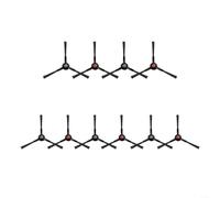 4 or 10 Pack Side Brushes for eufy Robot Vacuum for omni E35, Easy Install | Replacement Side Brush for eufy Robot Vacuum for omni E35, Sturdy Plastic and Nylon Design, 10 Pack Spares
