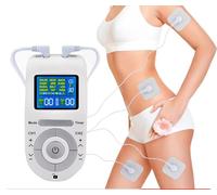 4 Outputs TENS Machine for Pain Relief, TENS EMS Muscle Stimulator with 12 Modes, 2" and 2" TENS Electrodes Pads