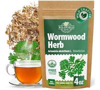 4 oz. Wormwood Tea Wormwood Herb Dried Wormwood Herb Tea (Artemisia Absinthium) - 113g Dry Wood Worm Artemisiae Absinthii Herba Artemisa ajenjo hierba