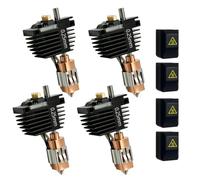 4-Pack 0.2mm Creator 5 Nozzle for Flashforge Creator 5 Pro Hotend | Quick-Swap Hardened Steel Extruder, 320°C High-Temp, Clog-Free & Leak-Proof Integrated Hot End, Wear-Resistant for Daily Use