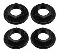 4 Pack 1/2" BSP Sink Tap Back Nuts, Lasting ABS Plastic Flanged Back Nuts Surface Pipe Fittings for Bathroom Basin Taps and Mixers High-Strength Plumbing tools Accessories for Home Use
