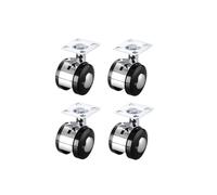 4-Pack 1.5-Inch Furniture Cabinet Hocker Boss Chair Wheels, Swivel Steering, Universal Pulley Accessories for Smooth Mobility and Versatile Use