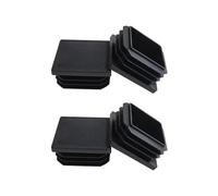4 Pack 1.5 Inch Square Tube End Cap Plastic Plugs, 1.5"x1.5" Square Tubing Plug, Tube End CapsTubing Post End Cap Suitable for Square Tube Square Plastic Plug, Tubing Post End Cap Square Tubing
