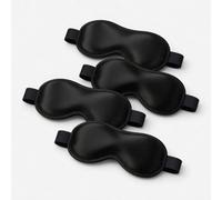 4 Pack 100% Blackout Sleep Mask LTG PRO - Memory Foam Eye Mask with Adjustable Strap, No Eye Pressure, Perfect for Travel, Shift Work & Deep Sleep (Black, Pink, Purple, Blue) (Black)