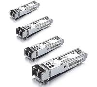 4 pack, 1000BASE-SX SFP Transceiver, SFP to LC, 1.25G Multimode module Compatible with Cisco GLC-SX-MM/GLC-SX-MMD, MA-SFP-1GB-SX, Ubiquiti UniFi UF-MM-1G, Mikrotik S-85DLC05D, Netgear AGM731F...