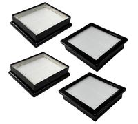 4 Pack 107315 Vacuum HEPA Filters Replacement Compatible with ProTeam Super Coach Pro 6, Pro 10, ProVac FS 6, GoFree Flex Pro, Washable & Reusable Vacuum Filters