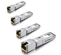 4-Pack 10Gb SFP+ RJ45 Transceiver, 10Gbase-T SFP+ Ethernet Module Support 10G/5G/2.5G/1.25G, Marvell 113C-Chip, Compatible with Cisco SFP-10G-T-S, Ubiquiti UF-RJ45-10G, UniFi, Meraki,MikroTik..., 30m
