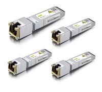 [4 Pack] 10Gtek 10Gb SFP+ RJ45 Transceiver, 10GBase-T CAT6a Module 30-Meter | 10G Copper Ethernet Gbic, Marvell AQR113C Chip, Compatible for Cisco SFP-10G-T-S, Meraki, Ubiquiti, Netgear,Mikrotik and More