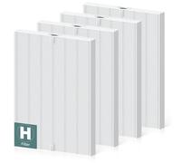 4 Pack 116130 HEPA Replacement Filter H for Winix PlasmaWave Air Purifier 5500 5500-2 C535 5300 5300-2 6300 6300-2 P300 AM90 9000 5000 5000B C909 9800, H13 True HEPA Filter