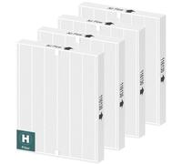4 Pack 116130 Replacement Filter H for Winix PlasmaWave 5500 5500-2 AM80 Air Purifier, Compatible with Winix Filter H, High Efficiency Filter For Home Bedroom Large Room Office Pets Smoke Pollen Odor