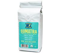 (4 Pack) 12 oz Dancing Moon Sumatra Mandheling Dark Roast Whole Bean Organic Fair Trade Coffee