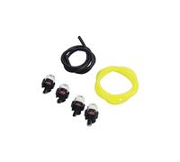 4-Pack 12318139130 Primer Bulb and 2-Pack Fuel Line Compatible with Echo CS400 CS310 CS300 CS301 CS305 CS306 CS340 CS341 CS345 CS346 CS352 CS370 CS3400 Chainsaw - Enhance your Chainsaw Performance!