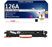 (4 Pack) 126A CE310A CE311A CE312A CE313A Toner Cartridges Extra High Yield for HP Color LaserJet CP1025 CP1025nw MFP M175a M175nw M275NW Printers, High-Volume Printing,Black-1 pack