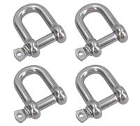 4 Pack 12mm Stainless Steel Dee Shackle Marine Grade 316