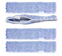 4 Pack 14" Microfiber Window Scrubber Refill Replacement Compatible with Unger 966540 Professional Scrubber Refill Sleeve, Reusable Squeegee Cloth Sleeve for MR.SIGA Professional Window Cleaning