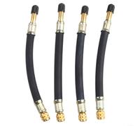 4 Pack 150mm Dual Valve Extension Stem for Inner and Outer Twin Wheels on For Trucks RVs Trailers Buses