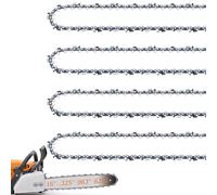 4 Pack 16 Inch Chainsaw Chain Fit Stihl .325" Pitch .063" Gauge 62 Drive Links, Replacement Chains Fit STIHL 025 MS250 MS251 MS230 MS241 and More, 26RM3 62, L62