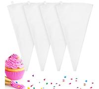4 Pack 16" Reusable Icing Bags, Cotton Cloth Piping Bag, Pastry Bags for Cake Decoration, Baking Dessert Icing Piping Bag