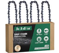 4 Pack 18 Inch Chainsaw Chain .325" Pitch .063" Gauge 68 Drive Links 18 Inch Replacement Low Kickback Saw Chains Compatible with MS250 MS251 26RS 68 Husqvarna H26 68 Carlton Oregon and More V68