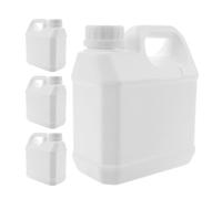 4 Pack 1l White Plastic Food Packaging Buckets with Handles
